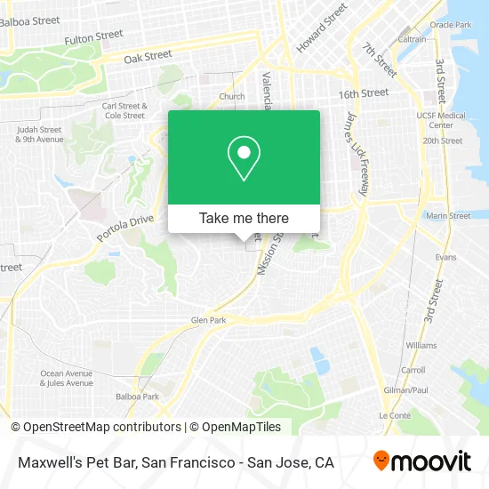 Mapa de Maxwell's Pet Bar