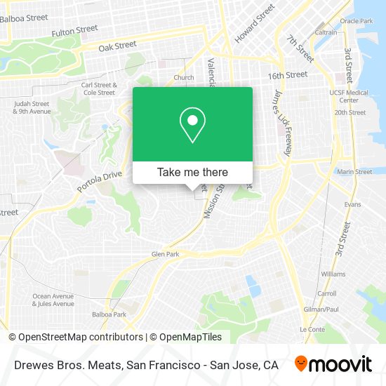Drewes Bros. Meats map