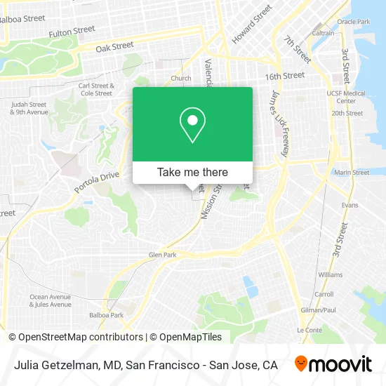 Mapa de Julia Getzelman, MD