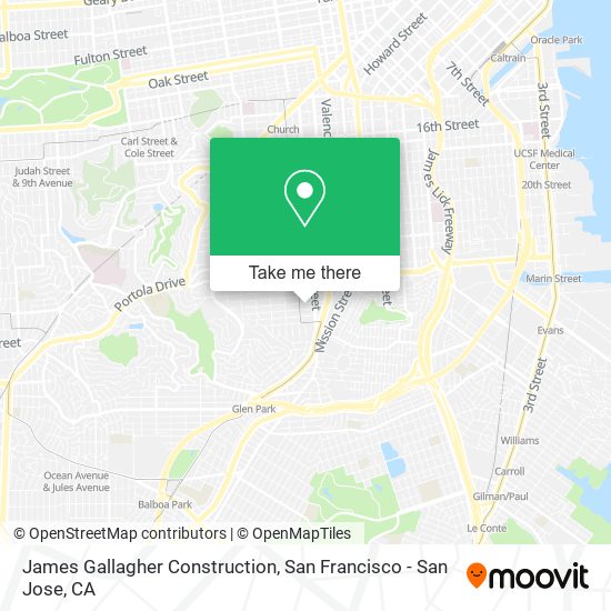 James Gallagher Construction map
