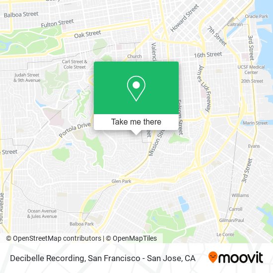 Decibelle Recording map