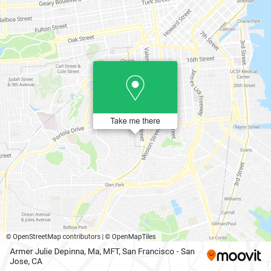 Mapa de Armer Julie Depinna, Ma, MFT