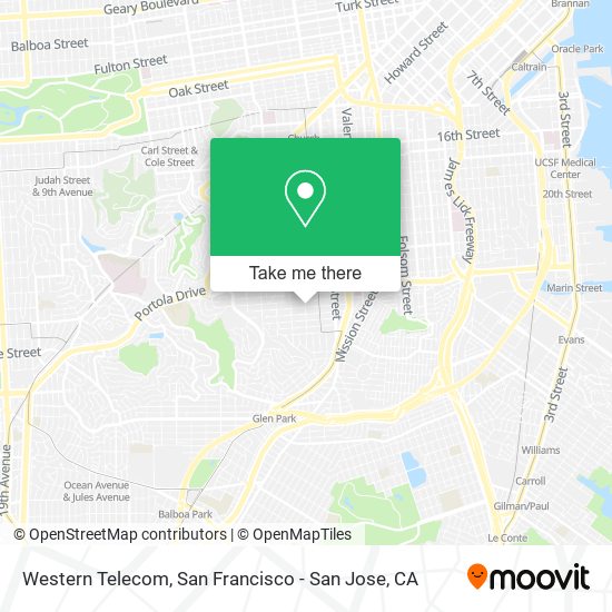 Western Telecom map