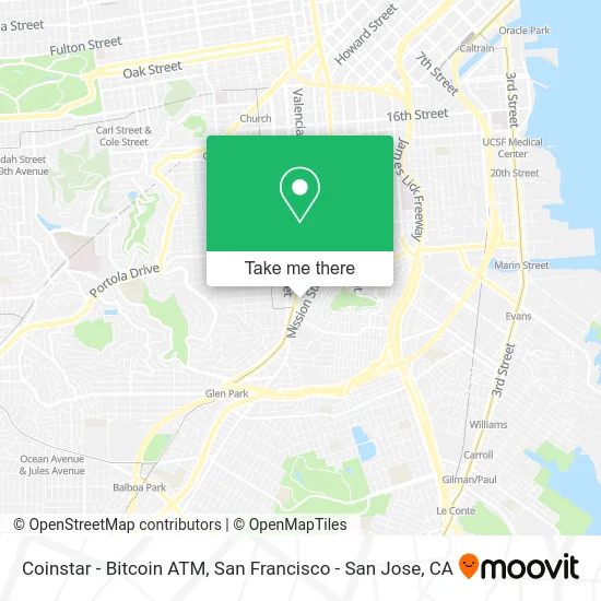 Coinstar - Bitcoin ATM map