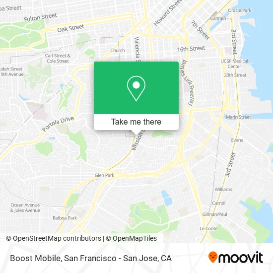 Boost Mobile map