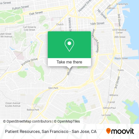 Patient Resources map