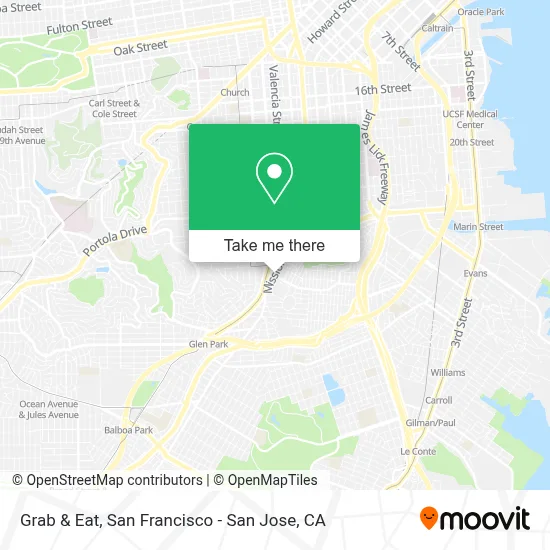 Grab & Eat map
