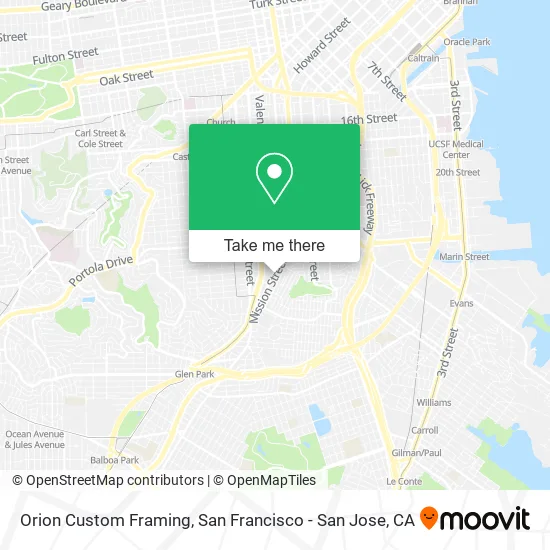 Orion Custom Framing map