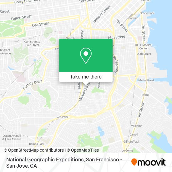 National Geographic Expeditions map