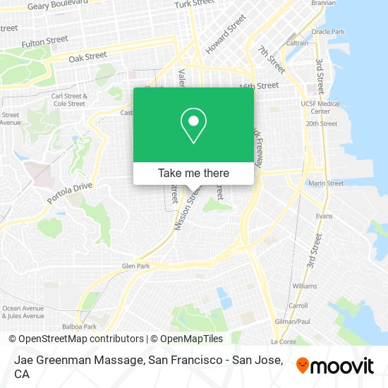 Jae Greenman Massage map