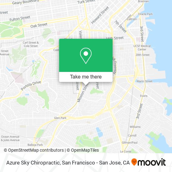 Azure Sky Chiropractic map