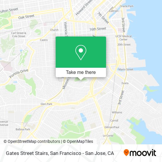 Mapa de Gates Street Stairs