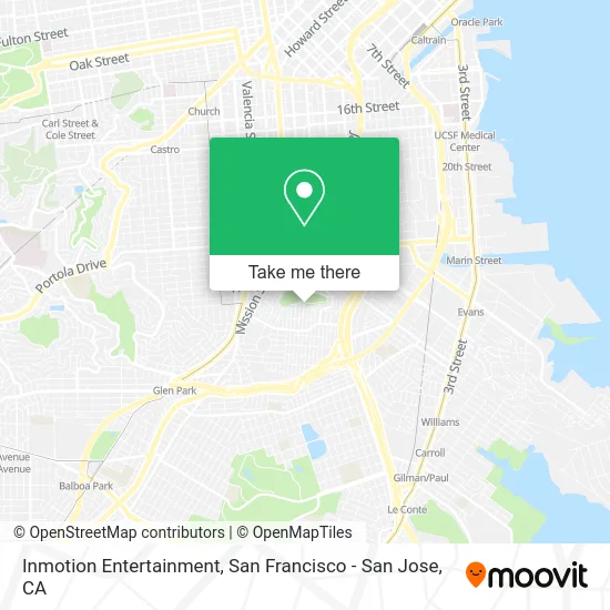 Inmotion Entertainment map