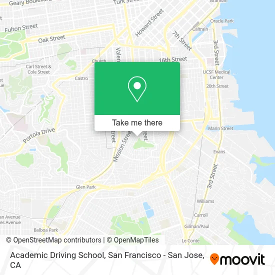 Academic Driving School map