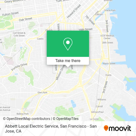 Abbett Local Electric Service map