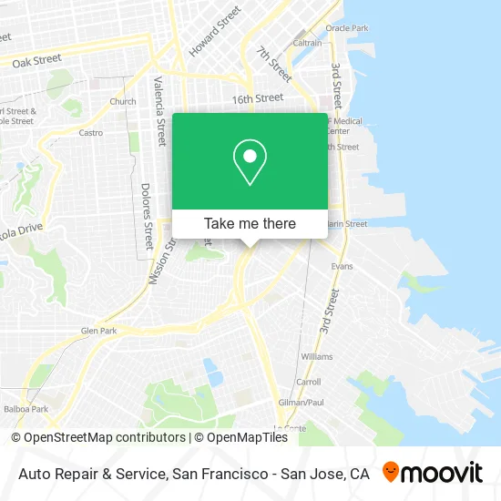 Auto Repair & Service map