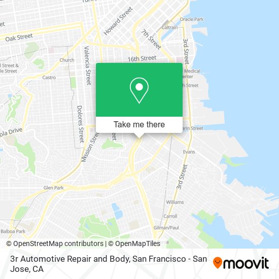Mapa de 3r Automotive Repair and Body