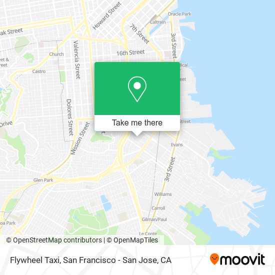 Flywheel Taxi map