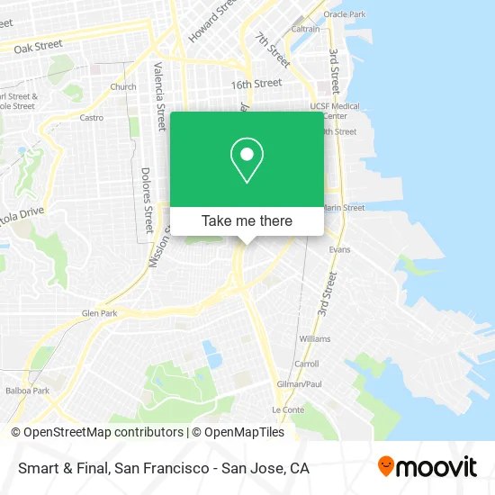Mapa de Smart & Final