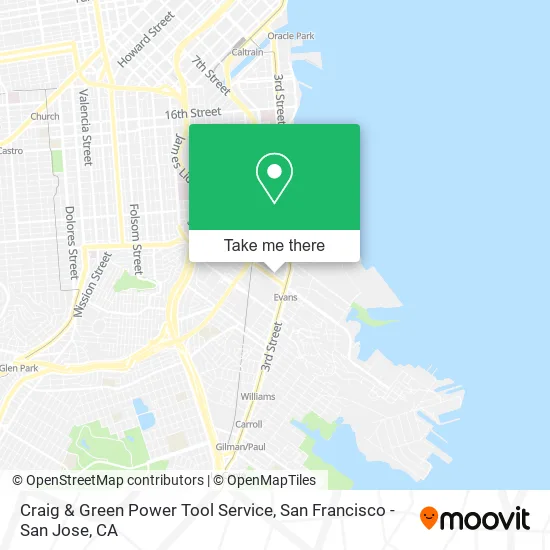Craig & Green Power Tool Service map