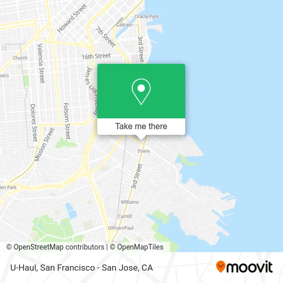U-Haul map
