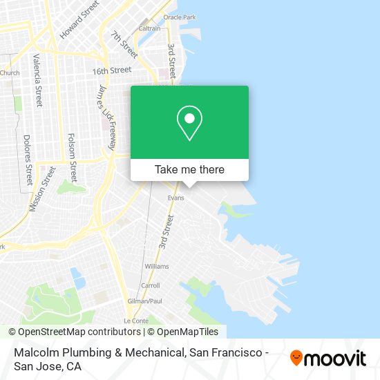 Malcolm Plumbing & Mechanical map