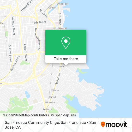 Mapa de San Frncsco Community Cllge