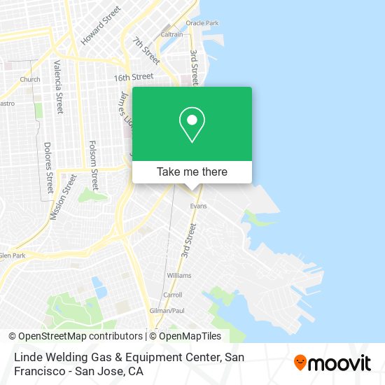 Mapa de Linde Welding Gas & Equipment Center
