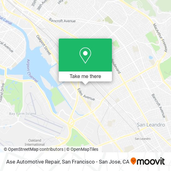 Mapa de Ase Automotive Repair