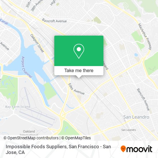 Impossible Foods Suppliers map