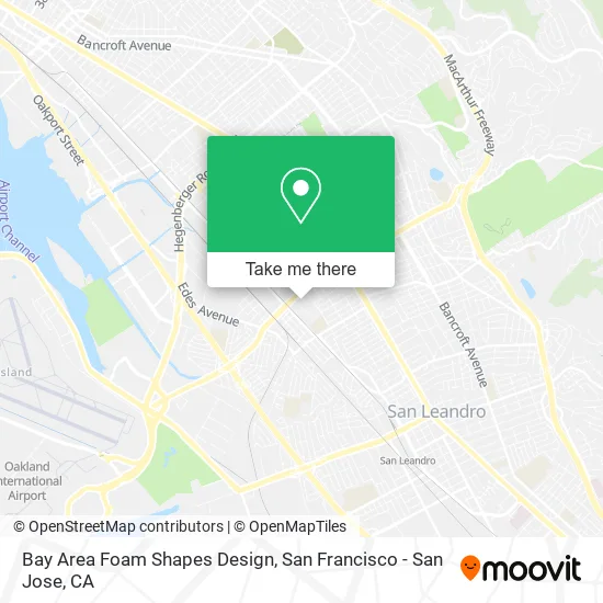 Bay Area Foam Shapes Design map