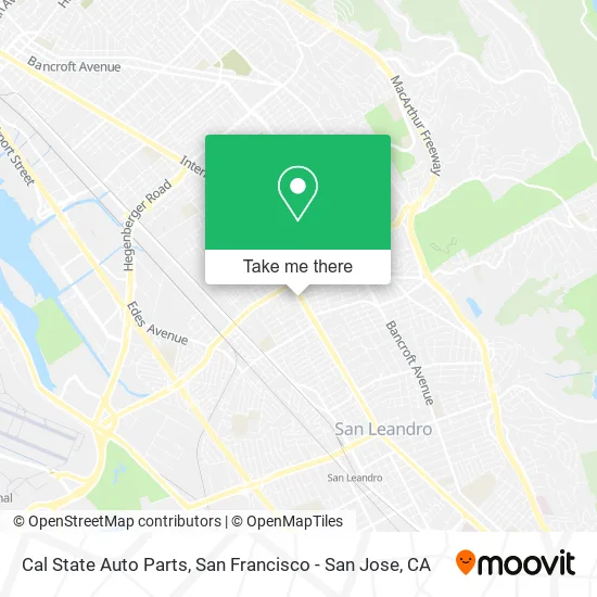 Mapa de Cal State Auto Parts