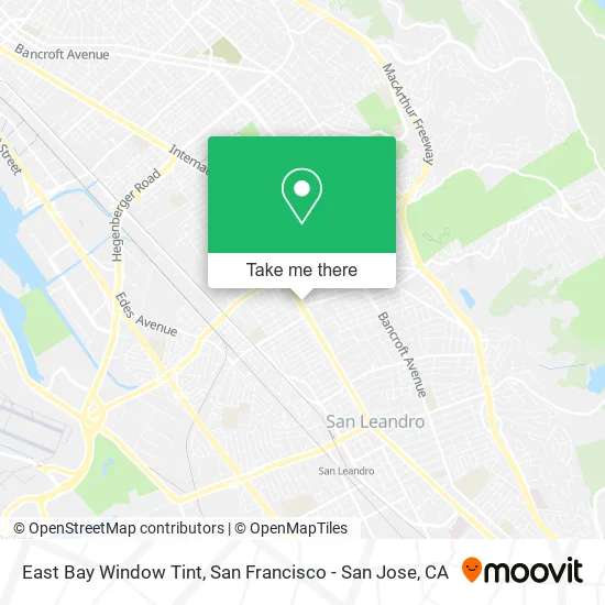 Mapa de East Bay Window Tint