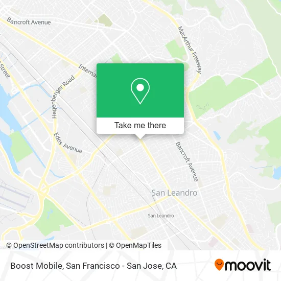Mapa de Boost Mobile