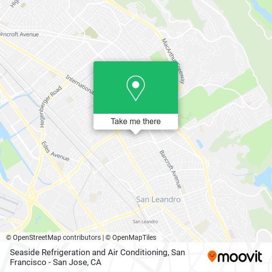 Seaside Refrigeration and Air Conditioning map