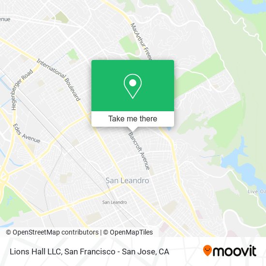 Mapa de Lions Hall LLC