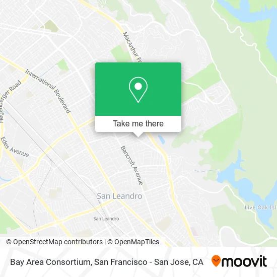 Bay Area Consortium map