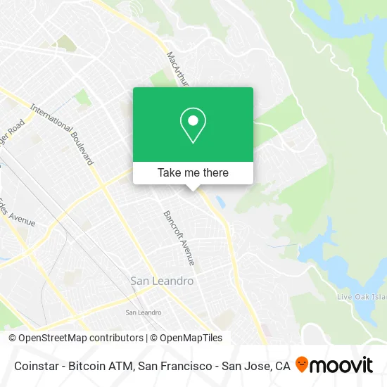 Mapa de Coinstar - Bitcoin ATM