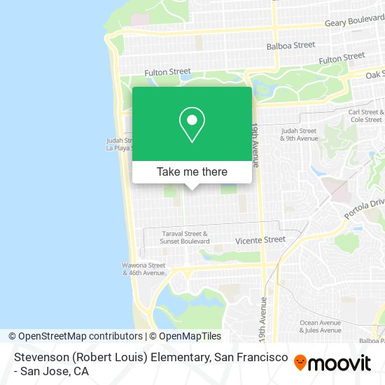 Stevenson (Robert Louis) Elementary map