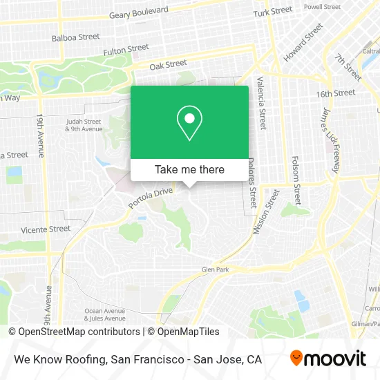 We Know Roofing map