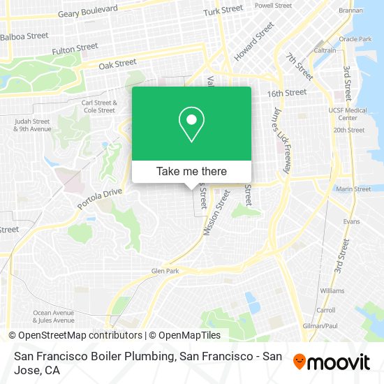 Mapa de San Francisco Boiler Plumbing