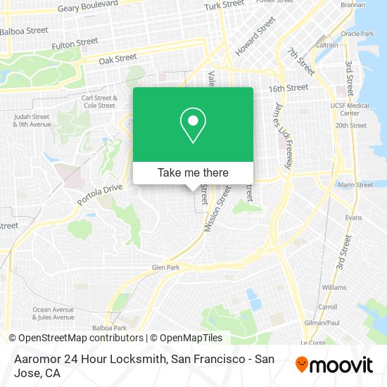 Aaromor 24 Hour Locksmith map