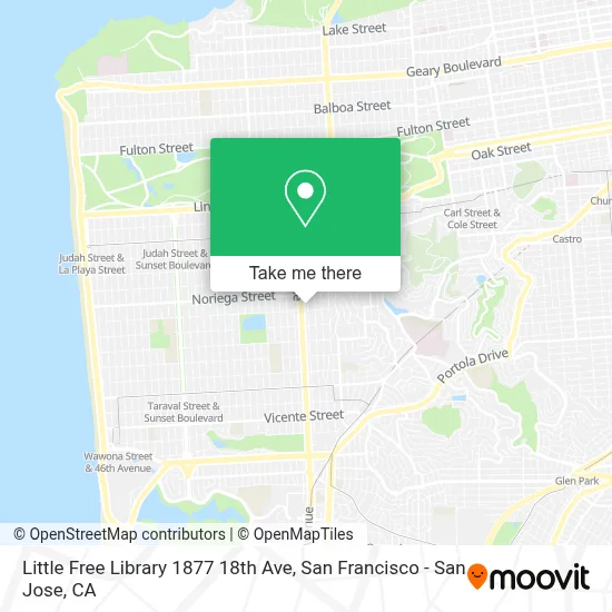Little Free Library 1877 18th Ave map
