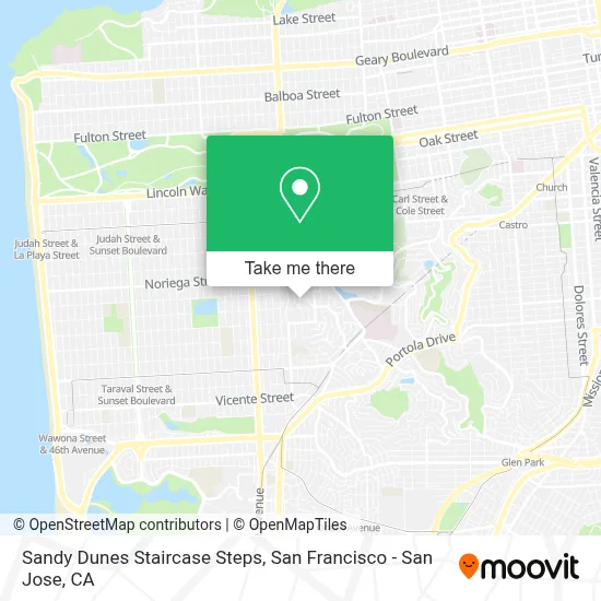 Sandy Dunes Staircase Steps map