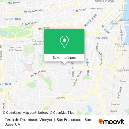 Mapa de Terra de Promissio Vineyard
