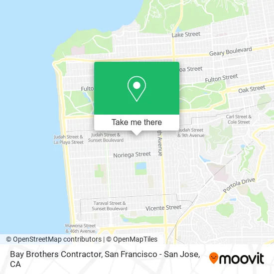 Mapa de Bay Brothers Contractor