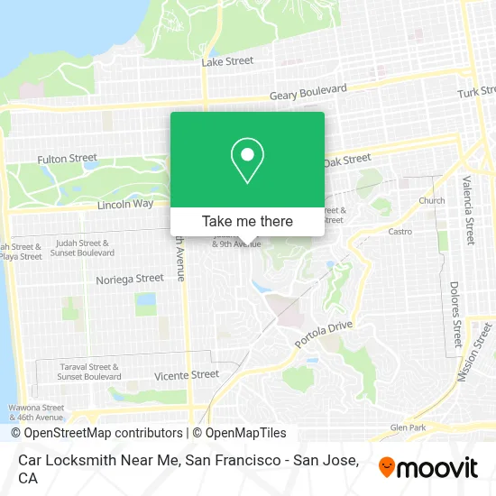 Car Locksmith Near Me map