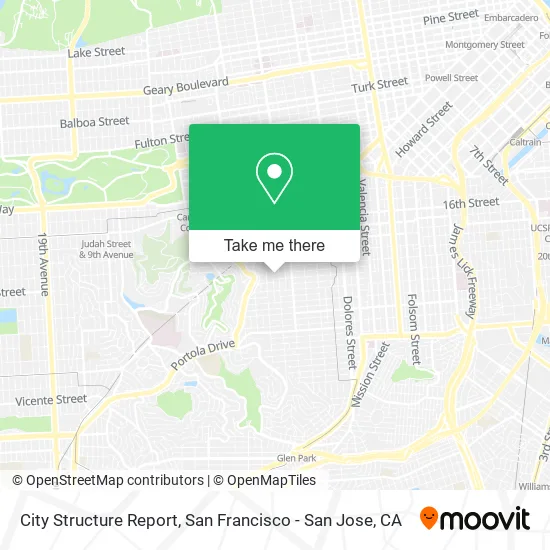 City Structure Report map