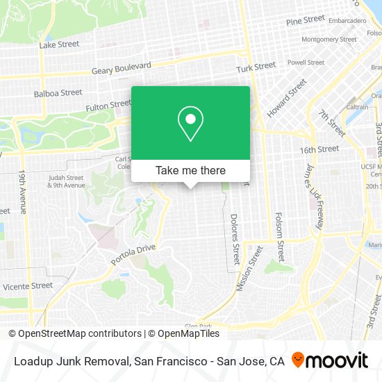 Mapa de Loadup Junk Removal