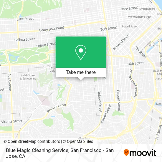 Blue Magic Cleaning Service map